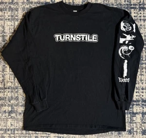 2021 Turnstile Blackout Tour Konzert Langarm T-Shirt L Deftones Titelkampf - Bild 1 von 6