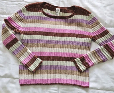 Suéter Carter's Niñas Multicolor Rayas Talla 7/7A Foto 1 de 4
