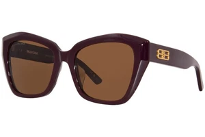 Gafas de sol Balenciaga BB0273SA 004 para mujer rojas/marrones ojo de gato 55 mm - Imagen 1 de 7