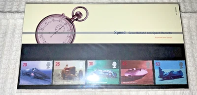 1998 ROYAL MAIL PRESENTATION PACK Great British Land Speed Records - MNH - Image 1 of 4