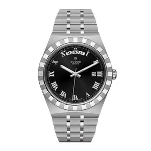 Tudor Tudor Royal Watch 41MM Black Roman Numerals Dial Stainless Steel - Picture 1 of 1