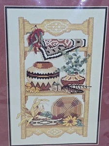 Vtg 1993 Sunset Cross Stitch Kit Southwest Collection Native American Boho Chic - Picture 1 of 8