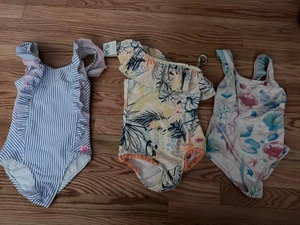 Ruffle Butts Hatley Swimsuit LOT Little Girls 6 - Picture 1 of 9
