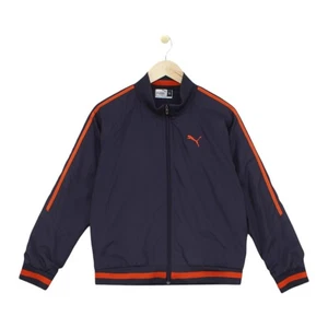 Vintage Puma Track Jacket Womens Size L Purple 90s Spell Out - Picture 1 of 15