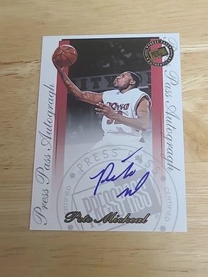 2000-01 Press Pass SE Autographs Pete Mickeal Autograph Cincinnati $$$ - Image 1 of 2