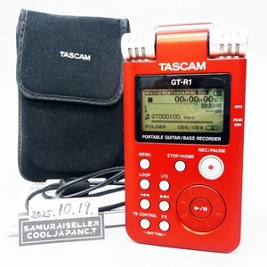 TASCAM GT-R1 Red Portable Guitar Bass Recorder from Japan Used - Picture 1 of 15
