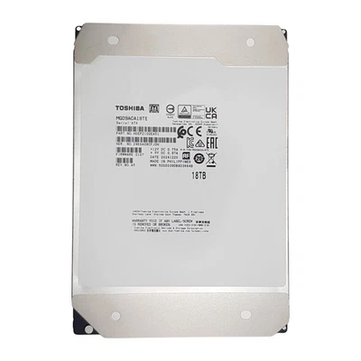 Toshiba (MG09ACA18TE) 18TB MG09 (LFF 3.5in) SATA-3 6G 7.2K 512MB HDD New - Image 1 of 3