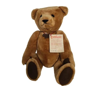 VINTAGE ALTHANS 20" TEDDY BEAR RARE APRICOT STRAWBERRY BLONDE FUR WEST GERMANY - Picture 1 of 9