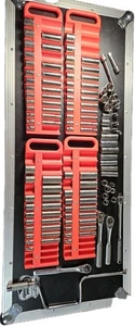Lot of 122 pc Craftsman U.S.A. 3/8" Drive Sockets, Ratchets, Metric & Std Sets - Picture 1 of 14