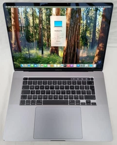 MacBook Pro Retina 16-inch A2141, 2019 i7 16GB 512GB SSD QWERTY UK Cycles: 252 - Afbeelding 1 van 5