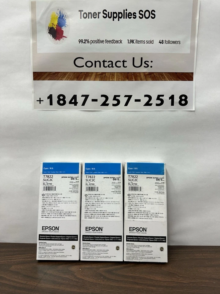 Epson UltraChrome T782 Original Ink Cartridge Cyan T782200