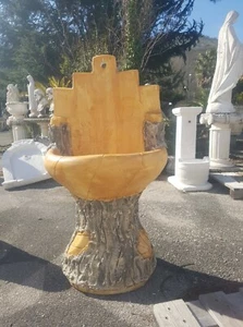 FONTANA A MURO DA ESTERNO PER GIARDINO EFFETTO LEGNO IN CEMENTO MARMO E PIETRA - Foto 1 di 12