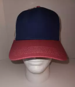 Truckermütze Meshback Cap Snapback Baseballkappe verstellbar PREMIER rot blau Neu mit Etikett - Bild 1 von 6