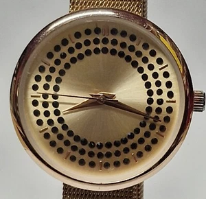 Damen Armbanduhr Roségold Silber Quarz - voll funktionsfähig - Bild 1 von 9