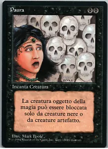Fear | MtG Magic Revised Edition FBB (Foreign Black Border) | Italian ITA | NM - Picture 1 of 2