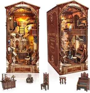 Book Nook Kit-Kit Casa in Miniatura per Case Delle Bambole Fai-Da-Te,Puzzle in L - Foto 1 di 12