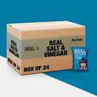 Box of 24 - Real Crisps Sea Salt & Cider Vinegar 35g - (Snack Bag) - Free Del...