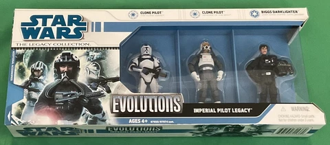 Star Wars Evolutions Imperial Pilot Legacy 3.75” The Legacy Collection 2008 MIB Cover