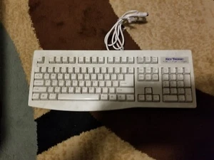 Vintage KeyTronic Mechanical Clicky Keyboard White K280W E05305US205-C PS/2 - Picture 1 of 6
