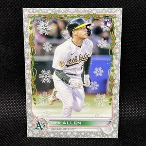 Metallic! 🚨2022 Topps Holiday Nick Allen RC Oakland Athletics Rookie #138 - Picture 1 of 2
