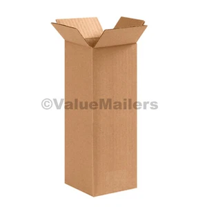 4x4x24 25 TALL Shipping Packing Mailing Moving Boxes Corrugated Cartons - Picture 1 of 1