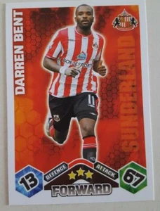 Darren Bent Sunderland FC Match Attax 2009/10 Card - Picture 1 of 1