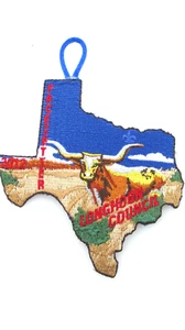 Nuevo parche Longhorn Council Texas BSA TEXAS 2012 con percha - Imagen 1 de 3