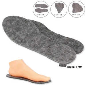 Plantillas de zapatos Easy fieltro extra gruesas 7 mm talla 36-46 en set 1 par - Imagen 1 de 22
