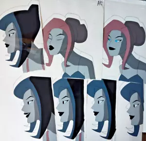 1999 BATMAN BEYOND HAND PAINTED PRODUCTION ANIMATION CEL LOT OF 7 - Picture 1 of 13