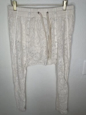 One Teaspoon Harem Lace Boho Beach Lounge Light Cream Pant Size Xs - Image 1 of 4