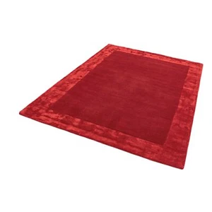Contemporary Ascot Plain Border Abstract Floor Solid Wool Area Rug - Picture 1 of 30