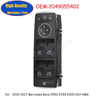 Interruptor de control de ventana principal para Mercedes Benz E550 E350 E400 E63 AMG 2010-2017 Foto 1 de 4