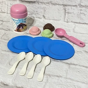 Fisher Price 1987 de colección diversión con comida helado, cuchara, cucharas - Imagen 1 de 4
