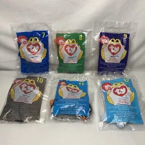 5 Stück Vintage McDonalds 1998 Happy Meal Beanie Babys Kinder Spielzeug - Bild 1 von 8