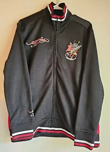 Chaqueta deportiva Ed Hardy Audigier patriótica 'Born Free' Eagle negra mediana - Imagen 1 de 6