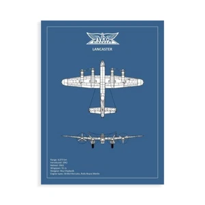 Stampa su Tela su Carta Poster o Quadro Rogan Mark BP Avro Lancaster - Imagen 1 de 2