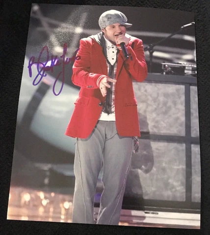 BLAKE LEWIS SIGNED 8X10 PHOTO AMERICAN IDOL JORDIN SPARKS W/COA+PROOF RARE WOW Cover