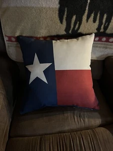 Throw Pillow 18x18 Inch Texas Flag pillow Decor - Picture 1 of 2