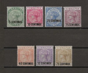 GIBRALTAR 1889 SG 15/21 POSTFRISCH - Bild 1 von 2
