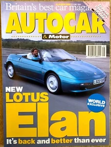 AUTOCAR MAGAZINE 22-JUN-94 - Lotus Elan S2, Vauxhall Omega 2.5 V6, Audi A6 V6 - Picture 1 of 2