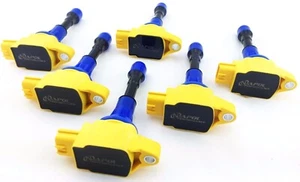 6 Pack Ignition Coils fits 07+ GTR GT-R R35 CBA DBA 4BA 3.8L Twin Turbo VR38DETT - Bild 1 von 2