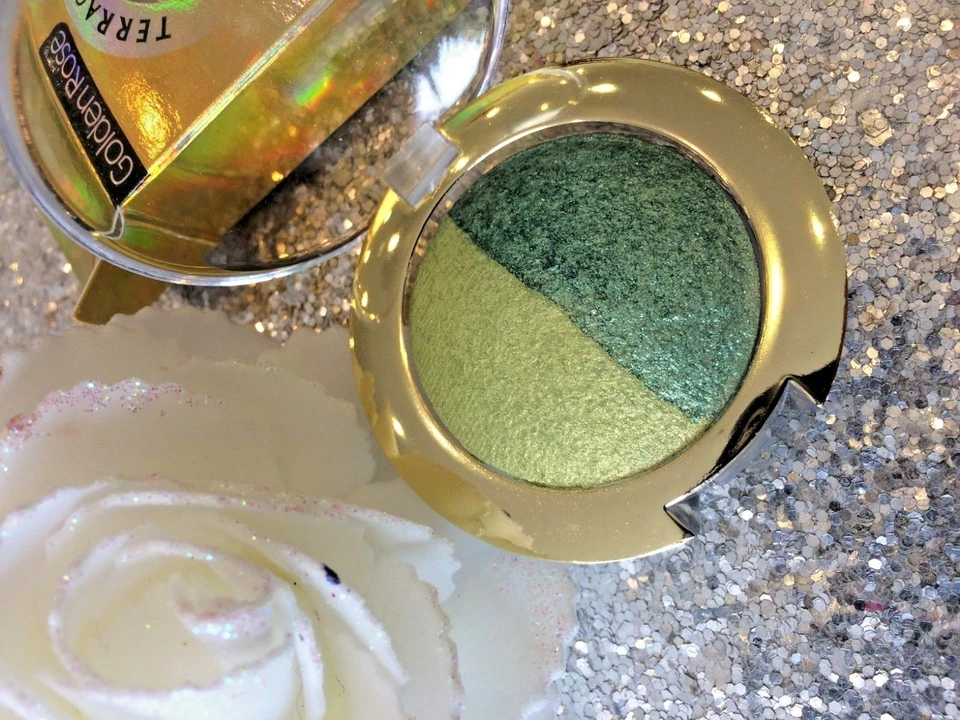 GOLDEN ROSE DUO OMBRE FARD A PAUPIERES 303 TON DE VERT PIGMENTS SUBLIME