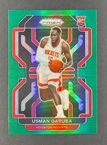 USMAN GARUBA * TARJETA DE NOVATO * (RC) 2021-22 Panini Prizm *GREEN PRIZM* #321 - Imagen 1 de 2