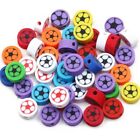 Polymer Clay Football Beads Mixed X20 Spacer Loose Soccer Jewellery Making 10mm