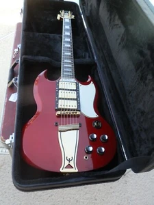 EPIPHONE SG LES PAUL CUSTOM W/ 3 PICKUPS,1963 LES PAUL MODELW/CASE AND KEY MINTY - Picture 1 of 13
