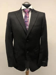 CALVIN KLEIN COLLECTION SUIT JACKET/BLAZER PURE WOOL IN CHARCOAL 40R BNWT - Picture 1 of 7