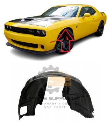 NEW FOR DODGE CHALLENGER HELLCAT 2015 - 2019 INNER FENDER SPLASH GUARD LEFT - Image 1 of 2