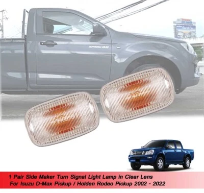 Clignotant lentille transparente pour Isuzu DMax 2002 - 2018 2019 2020 2021 2022 - Image 1 of 4