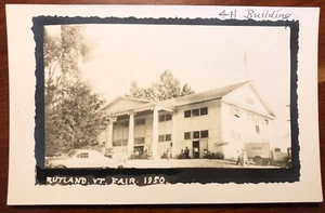 Rutland Vt Fair 1950 Vermont RPPC 4H edificio Dupont Defender - Imagen 1 de 2