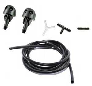 SET Scheibenwaschdüse Spritzdüse WASCHWASSERDÜSE Schlauch Renault Clio 2 Thalia - Picture 1 of 3
